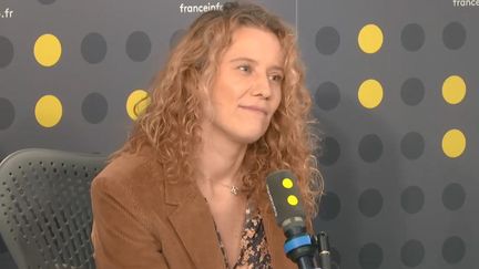 Anne Viau,&nbsp;directrice de la fiction du groupe TF1, le 18 novembre 2019. (FRANCEINFO)