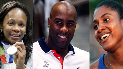 Laura Flessel, Teddy Riner Marie-José Pérec, les portes-drapeaux guadeloupéens de la délégation française (NEBINGER/SIPA / SIPA)