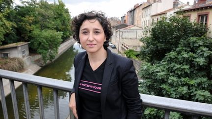 Sihem Habchi, la présidente de "Ni putes ni soumises" le 10 juillet 2009 à Oullins dans la banlieue de Lyon (AFP - PHILIPPE MERLE)