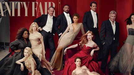 Sur cette couverture de "Vanity Fair" signée de la photographe Annie Leibovitz, Reese Witherspoon semble avoir trois jambes...
 (Annie Leibovitz / Vanity Fair)