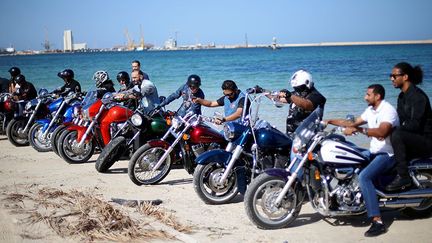 Des motards lybiens (AHMED JADALLAH / REUTERS)