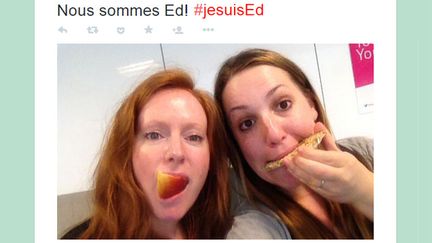  (Le hashtag #JeSuisEd a inondé les réseaux © Capture d'écran Twitter)