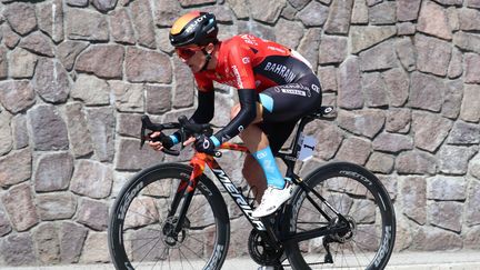 Pello Bilbao lors de la première étape du Tour des Alpes, le 18 avril 2022. (PIERRE TEYSSOT / ACTION PLUS / SHUTT / SIPA)