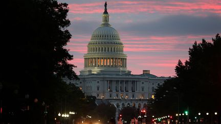 Le Capitole, o&ugrave; se trouve notamment le S&eacute;nat am&eacute;ricain, le 17 octobre 2013 &agrave;&nbsp;Washington, DC (Etats-Unis). (MARK WILSON / GETTY IMAGES NORTH AMERICA / AFP)