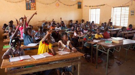 Dans une école à Ouagadougou, capitale du Burkina Faso, le 27 février 2017. (ANTOINE BOUREAU / PHOTONONSTOP)