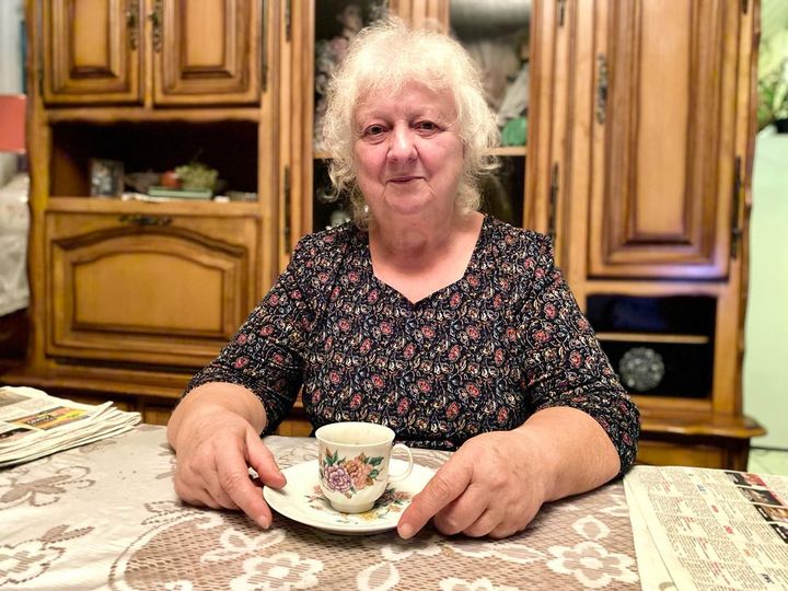 Francine, at her home in Langres (Haute-Marne), November 10, 2021 (MATHILDE GOUPIL / FRANCEINFO)