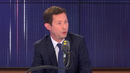 François-Xavier Bellamy, député européen Les Républicains, était l'invité de franceinfo vendredi 30 août. (FRANCEINFO / RADIOFRANCE)