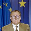 Jacques Delors, alors président de la Commission européenne, le 10 juin 1993, à Bruxelles. (JACQUES DEMARTHON / AFP)