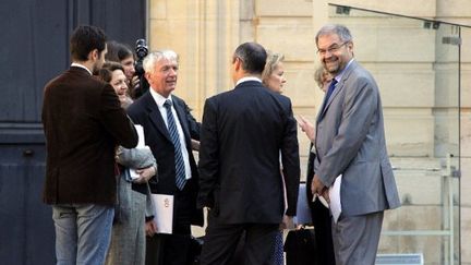 François Chérèque arrive à l'Hôtel Matignon, le 29 mai 2012. (AFP - Pierre Verdy)