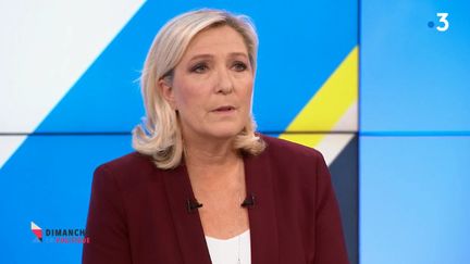 Marine Le Pen, 29 septembre 2019, "Dimanche en politique" (CAPTURE D'ECRAN "DIMANCHE EN POLITIQUE" / FRANCE 3)