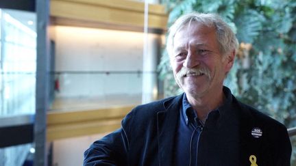 José Bové at the European Parliament in Strasbourg (Bas-Rhin) on March 28, 2019. (CATHY DOGON / RADIO FRANCE)