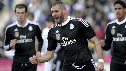 A Cordoue, Karim Benzema a égalisé pour le Real Madrid. (CRISTINA QUICLER / AFP)