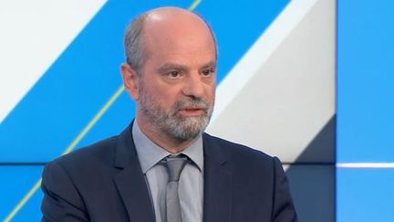 Jean-Michel Blanquer était l'invité de France 3 dimanche 29 août.&nbsp; (CAPTURE ECERAN FRANCE 3)