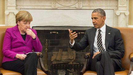 Entretien entre Angela Merkel et Barak Obama à Washington, le 9 février 2015. (AFP/ DPA/  Guido Bergmann )