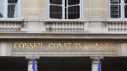 Le&nbsp;Conseil constitutionnel, rue de Montpensier à Paris, le&nbsp;19 janvier 2018. (MANUEL COHEN / AFP)