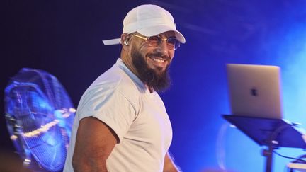 Le rappeur Médine en concert à Sion (Meurthe-et-Moselle) le 30 juin 2019 (PATRICE SAUCOURT / MAXPPP)