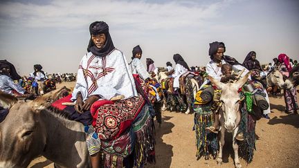 la Cure Salée, le festival des nomades, est l'un des événements culturels les plus importants du pays. Les Touaregs et les éleveurs peuls se retrouvent dans la région d'Agadez, dans la partie septentrionale du Niger, pour faire paître leurs animaux.  (Mario Gerth/HotSpot Media/SIPA)