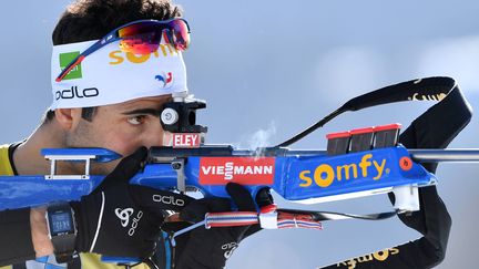 Martin Fourcade sur tirs debout.