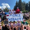 Les supporters sont venus en masse dans l'ascension du Petit Ballon, passage de la 20e étape du Tour de France, le 22 juillet 2023. (THEO GICQUEL / FRANCEINFO: SPORT)