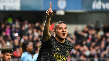 Kylian Mbappé lors de la 34e journée de Ligue 1 face à Troyes, le 7 mai 2023. (AFP)