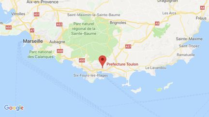 Un homme s'est immolé à proximité de la préfecture du Var, à Toulon, le 19 juillet 2019. (GOOGLE MAPS)