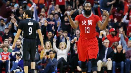 James Harden (Houston Rockets) est plus que jamais un candidat sérieux au titre de MVP (SCOTT HALLERAN / GETTY IMAGES NORTH AMERICA)