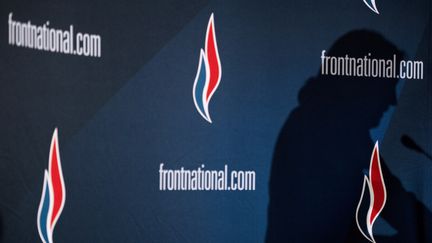 Marine Le Pen prononce un discours, le 29 novembre 2014, au Congr&egrave;s du Front national, &agrave; Lyon (Rh&ocirc;ne). (JEFF PACHOUD / AFP)