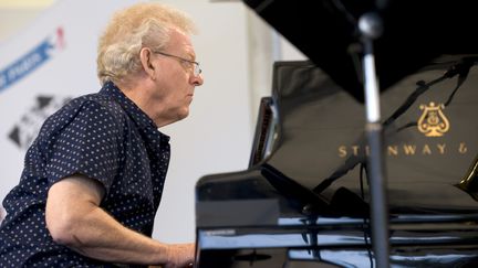 Le pianiste de jazz John Taylor, en juin 2015 au Festival du Parc Floral de Paris
 (MaxPPP / Annie Viannet/MAXPPP)