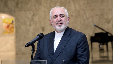 Le ministre des Affaires étrangères iranien,&nbsp;Mohammad Javad Zarif, le 14 août 2020 au Liban. (DALATI NOHRA / REUTERS)