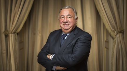 Le président du Sénat Gérard Larcher prend la pose au palais du Luxembourg, le 17 novembre 2016 à Paris. (LIONEL BONAVENTURE / AFP)