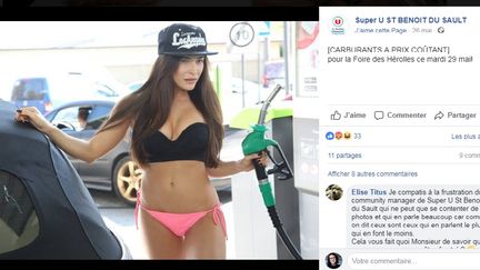 Une publicité postée sur la page Facebook du Super de Saint-Benoît-du-Sault (Indre), le 26 mai 2018. (SUPER U / FACEBOOK)