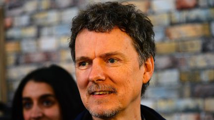 Michel Gondry, sur le site d'Arenberg Creative Mine pour l'inauguration de son Usine de Films Amateurs, le 7 avril 2016
 (PHOTOPQR/VOIX DU NORD/MAXPPP)