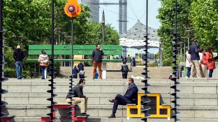 Illustration. Le quartier d'affaires de la Défense, Paris, le 12 Mai 2020. (BRUNO LEVESQUE / MAXPPP)