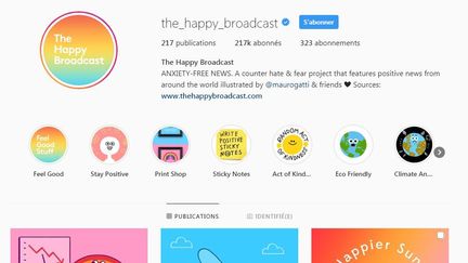 Capture d'écran du compte instagram "the_happy_broadcast". (CAPTURE D'ÉCRAN / INSTAGRAM)