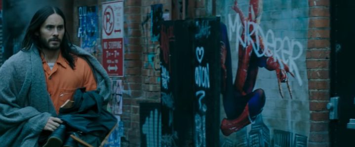 L'une des références à l'univers de Spider-Man présente dans la bande-annonce&nbsp;de "Morbius". (SONY PICTURES)