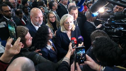 Marine Le Pen au Salon de l'agriculture 2020, à Paris. (MICHEL STOUPAK / NURPHOTO)