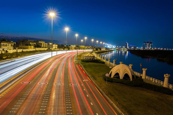 The Abu Dhabi public lighting project represents around a hundred thousand light points to be replaced over the next eighteen months with a digital layer which will allow the street lamps to be controlled and optimized intelligently.  (ENGIE)