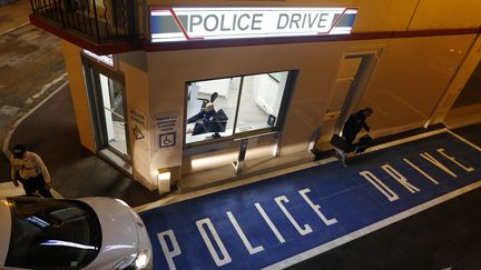 L'emplacement du futur "police drive", photographi&eacute; le 20 f&eacute;vrier 2014, au Cannet (Alpes-Maritimes). (VALERY HACHE / AFP)