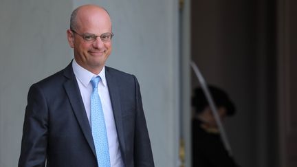 Le ministre de l'Education nationale, Jean-Michel Blanquer, le 21 août 2019 à Paris.&nbsp; (LUDOVIC MARIN / AFP)