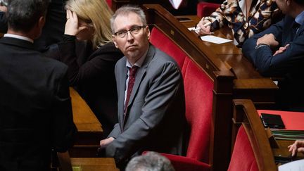 Le député&nbsp;Stephane Claireaux à l'Assemblée nationale, le 29 janvier 2019. (CHRISTOPHE MORIN / MAXPPP)