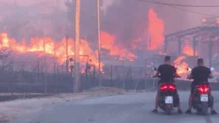 Incendie en Grèce : le feu se rapproche d'Athènes (France 2)