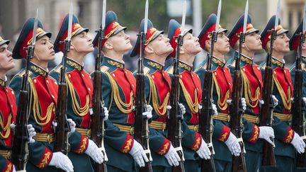 &nbsp; (La parade de l'armée russe pour le 70e anniversaire de la victoire sur l'Allemagne nazie©MAXPPP)