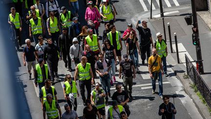 Des "gilets jaunes" manifestent à Paris pour leur 31e samedi de mobilisation, le 15 juin 2019.&nbsp; (MAXPPP)