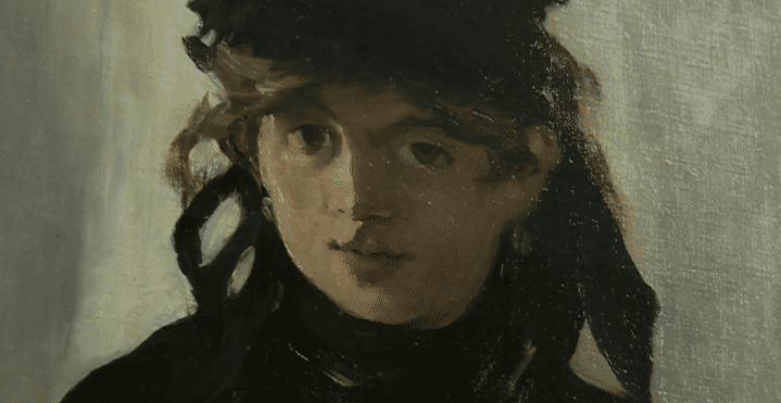 "Berthe Morisot au bouquet de violettes", Auguste Manet, 1872, huile sur toile  
 (Capture d&#039;image France 3/Culturebox)