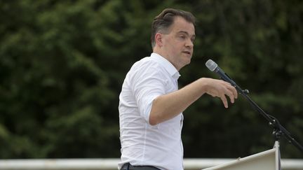 Jean-Christophe Picard, président de l’association Anticor, le 27 août 2017, à Frangy-en-Bresse (Saône-et-Loire). (ROMAIN LAFABREGUE / AFP)