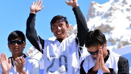 Les vainqueurs de la 3e édition de l'Afghan Ski Challenge. (AFP)