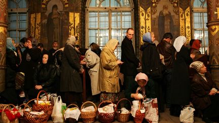 De m&ecirc;me, l'imposant monast&egrave;re troglodytique de la laure des grottes, &agrave;&nbsp;Kiev (Ukraine), est en partie r&eacute;serv&eacute; aux orthodoxes.&nbsp; (ODED BALILTY / AP / SIPA)