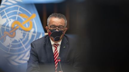 Le directeur de l'Organisation mondiale de la santé,&nbsp;Tedros Adhanom Ghebreyesus, le 5 octobre 2020. (CHRISTOPHER BLACK / WORLD HEALTH ORGANIZATION)