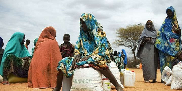 Distribution de nourriture en Somalie (juillet 2012) (TONY KARUMBA / AFP)