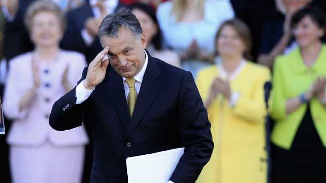 &nbsp; (Le premier ministre hongrois Viktor Orban en mai 2014, lors de sa réélection. © Bernadett Szabo/Reuters)